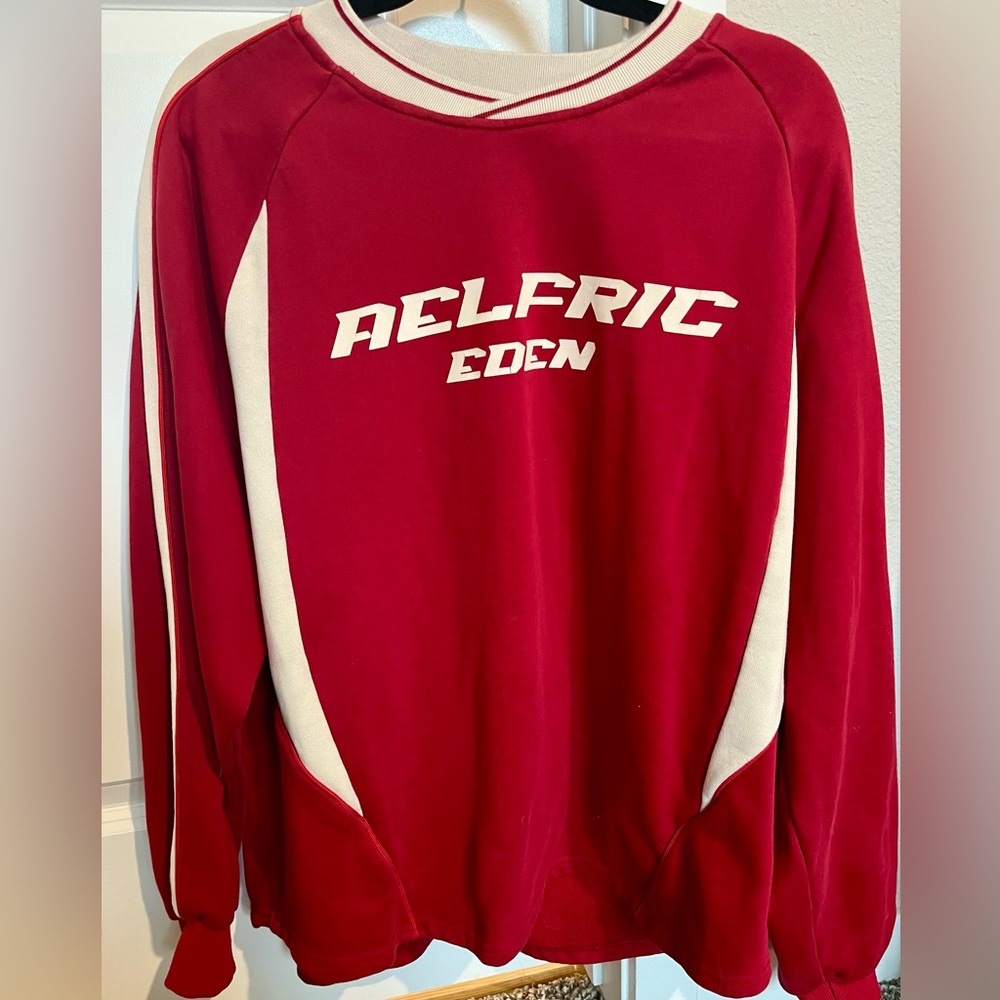 Aelfric Eden Red and White Sweater